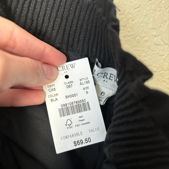 J. Crew Linen Cotton Blend Scalloped Hem Sidewalk Skirt NEW - Picture 7 of 11